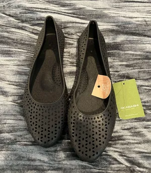 Okabashi Women's Black Ballet Flats thumbnail 1