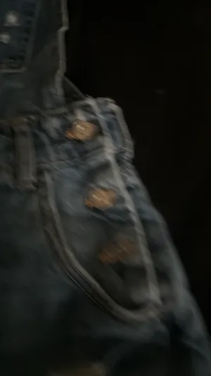 Denim Overall Shorts H&M thumbnail 2