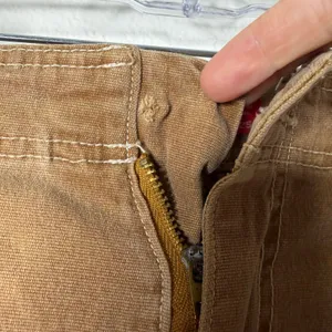 Dickies Womens Cargo Pants Brown Tan Utility Workwear Straight Leg‎ Size 1/25 thumbnail 3