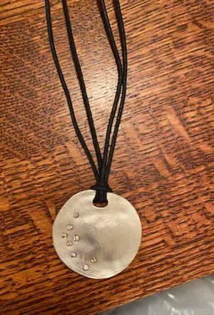 Circle Necklace Silver thumbnail 2
