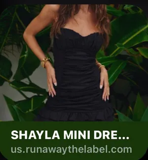 Runaway The Label Black Mini Dress thumbnail 4