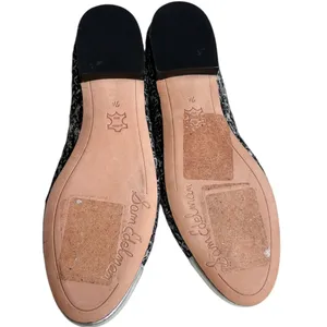 Like New Sam Edelman Sara Leather Tweed Flats Black Silver Size 7.5 thumbnail 8