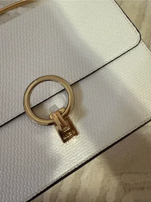 Aldo White Textured Crossbody Bag Crossbody Bag with Gold thumbnail 3
