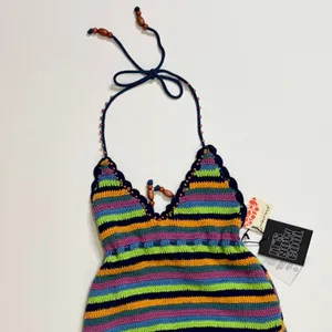 NWT!! FREE PEOPLE It's Now Cool‎ the Crochet Tie One Piece Swimsuit Medium Large thumbnail 3