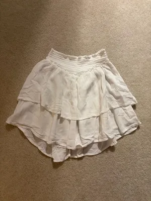 Hollister White Flowy Skirt thumbnail 3