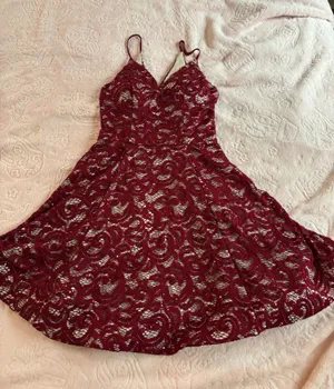 My Michelle Red Lace homecoming dress thumbnail 1