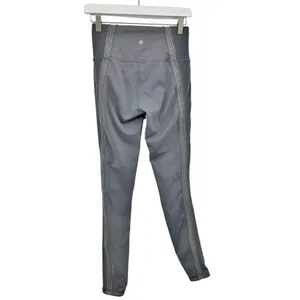 Lululemon Mesh Power Lines Leggings Titanium Dark Chrome Size 6 thumbnail 5
