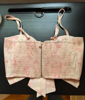 Urban Outfitters Bow Cropped Tank Top thumbnail 3