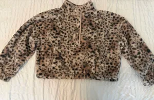 Aerie Fleece Pullover quarter button up(M) thumbnail 1