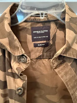 Denim & Flower Men's Short-Sleeve Camo Button-Up Shirt thumbnail 3