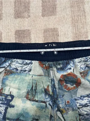 Salt Life Women's Nautical Print Swim Coverup Shorts - Teal, Navy, Cream thumbnail 6