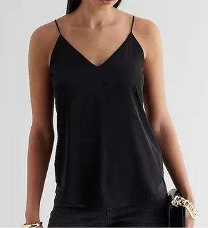 Express Black Women's Satin Camisole Top Women’s Size XS Lightweight Layering thumbnail 1