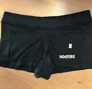 B86-5 Free w/Hooters $35 Bundle or Purchase Hooters Girl worn Uniform Shorts Xxs thumbnail 1