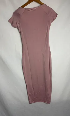 Mauve Midi Dress Pink Size M thumbnail 7
