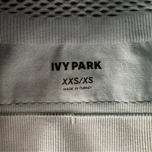 IVY PARK Light Blue Mesh Detail Athletic Athleisure Crop Top thumbnail 7