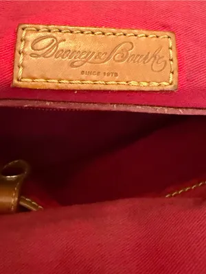 Dooney & Bourke Brown Monogram Satchel with Gold Hardware thumbnail 4