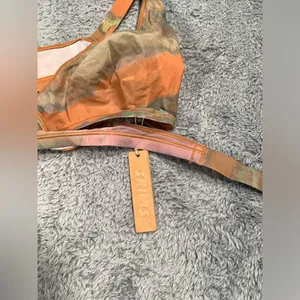 NWT Skims jelly sheer Wrap bralette tie dye medium thumbnail 5