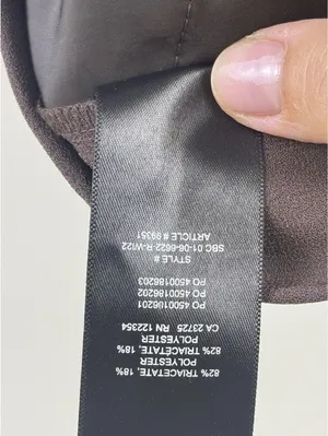 Aritzia Babaton Conan Pant Coffee Bean Brown Slim Straight Trousers Size 4 thumbnail 12