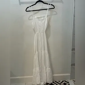 Blanco By Nature White Cutout Maxi Dress – Size M – Made in Peru thumbnail 6