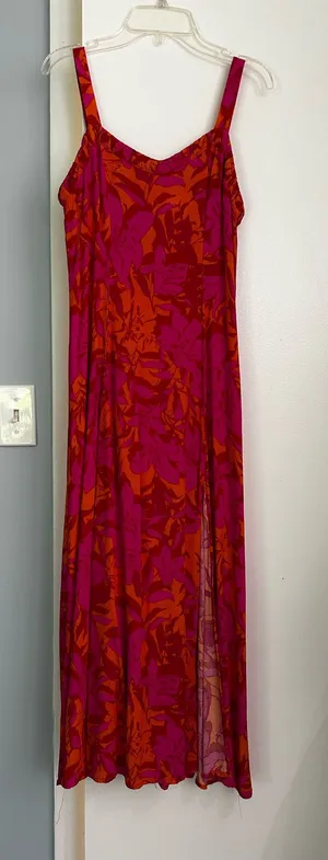 Dee Elly Floral Maxi Dress with Leg Slit thumbnail 1
