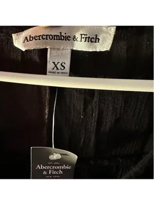 Abercrombie & Fitch Black Crochet Hem Sleeveless Romper thumbnail 9