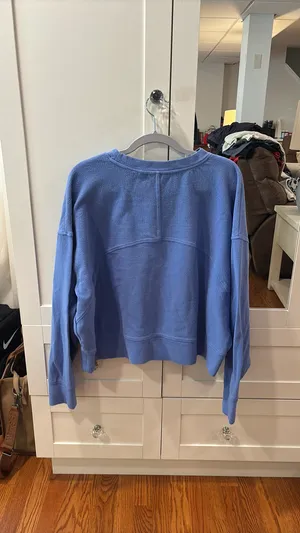 Danskin Cropped Blue Sweatshirt thumbnail 2