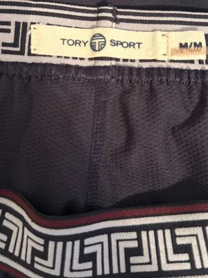 Tory Burch The Tech Twill‎ Geo-T Pleated Skirt Navy Tennis Skort thumbnail 4