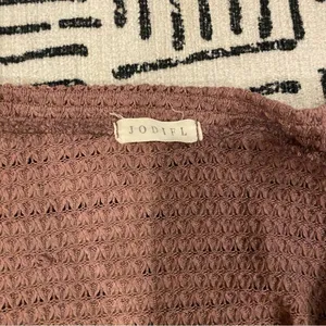 Jodifl Mauve Long Sleeve Waffle Crewneck Top XXL thumbnail 5