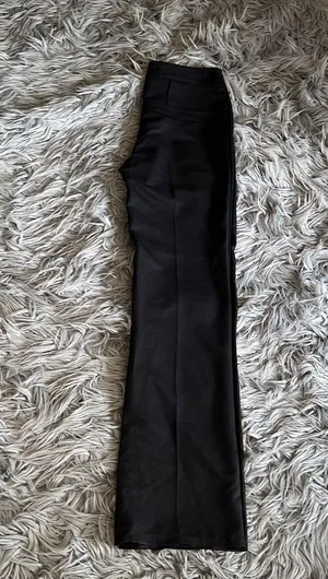 Woman’s casual weight leg pants Black thumbnail 5