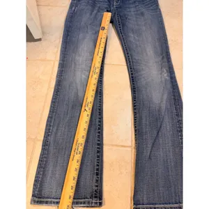 Miss Me JP5341B Bootcut Jeans Medium‎ Wash Embroidered Rhinestone Womens 30 thumbnail 3