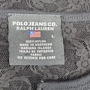 90s Polo Jeans Co.‎ Ralph Lauren L Lace Sheer Top Whimsigoth Fairy Grunge Y2K thumbnail 6