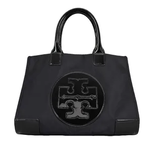 Tory Burch Ella Black Nylon Tote thumbnail 3