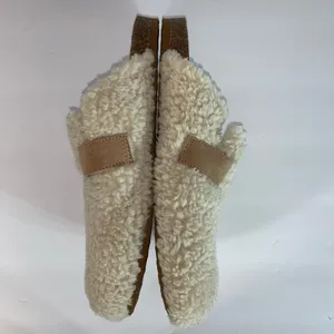 J. Crew Sherpa Buckle Clog Slippers in Tan/Cream, Women’s Size 8 thumbnail 6