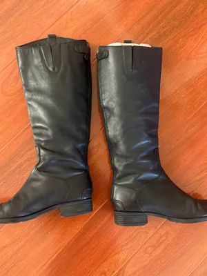 Sam Edelman Black Tall Leather Riding Boots - Womens 8M thumbnail 4