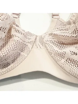 Bali Bra Size 38DD Nude Mesh Underwire Minimizer Coolest Smoothing Top‎ Classic thumbnail 7