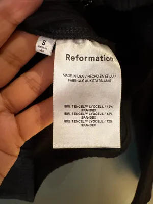 Reformation Black Square Neck Long Sleeve Bodysuit Size Small Corset Detail thumbnail 4