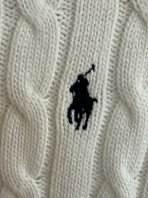 Ralph Lauren off white cable knit sweater Size XS thumbnail 2