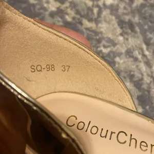 Colour Cherie Gold And Clear Women's Stiletto Heeled Sandals Size 37 thumbnail 7