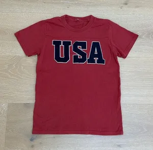Brandy Melville J. Galt USA Tee Cecillia One Size Red Blue thumbnail 1