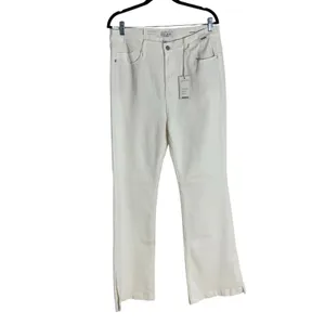 Judy Blue High Waist Garment Dyed White Side Slit Slim Bootcut NWT size 15/32‎ thumbnail 7
