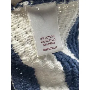 So Striped Knit‎ Sweater Cold Shoulder Long Sleeve Pullover Top M thumbnail 7