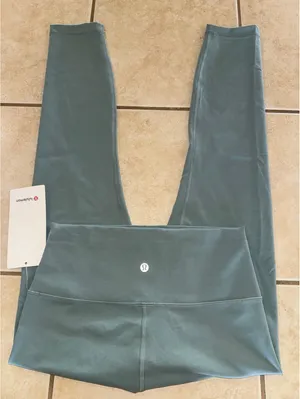 Lululemon Wunder Train High Rise 25” Misty Glade Size 8 NWT thumbnail 1