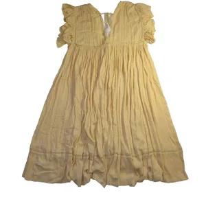 NWT Free People Will Wait For You Midi in Garbanzo Bean Combo Dress XS thumbnail 8