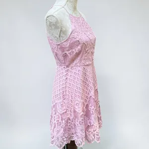 Black Swan Charlotte Lace Dress Size M Blush Pink Skater Fit Flare Wedding Guest thumbnail 2