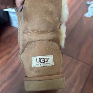 UGG Brown Shearling-Lined Boots thumbnail 4