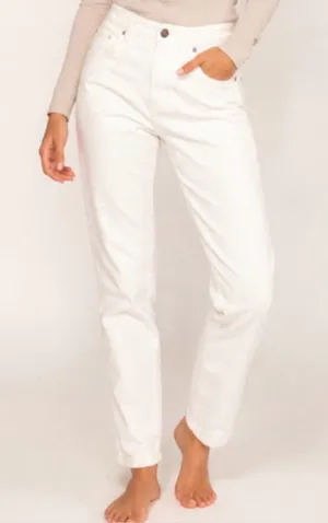 Quince Organic Cotton White Straight Leg Jeans Clean Girl‎ Quiet Luxury Parisian thumbnail 1