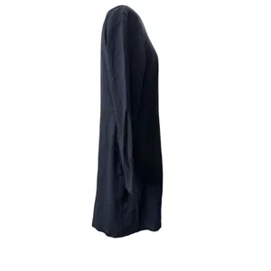 Duluth Trading Wearwithall Ponte Dress M Black Long Sleeve 4-Way Stretch pockets thumbnail 4