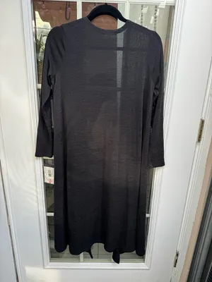 X😻LuLaRoe Sarah Black Long Open Front Cardigan thumbnail 2