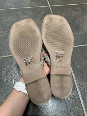 Steve Madden Amily Rhinestone Thong Sandals Slip On Silver 8.5 thumbnail 6