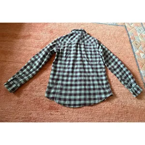 Carhartt Flannel Shirt Size M Blue Plaid Soft Fitted thumbnail 7